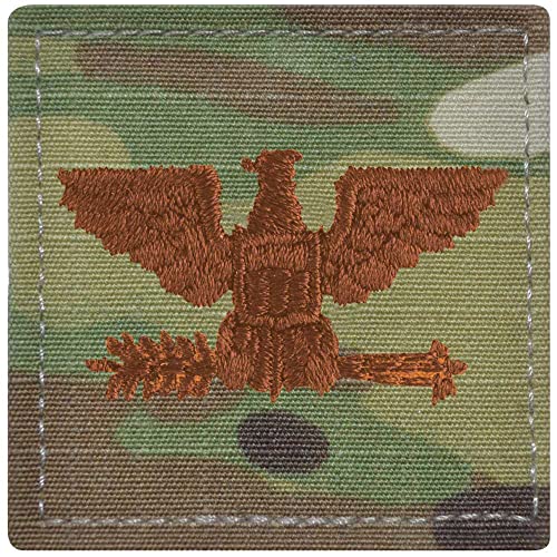 MEDALS OF AMERICA EST. 1976 Air Force Colonel Rank OCP mit Klettverschluss, Rot/Ausflug, einfarbig (Getaway Solids)