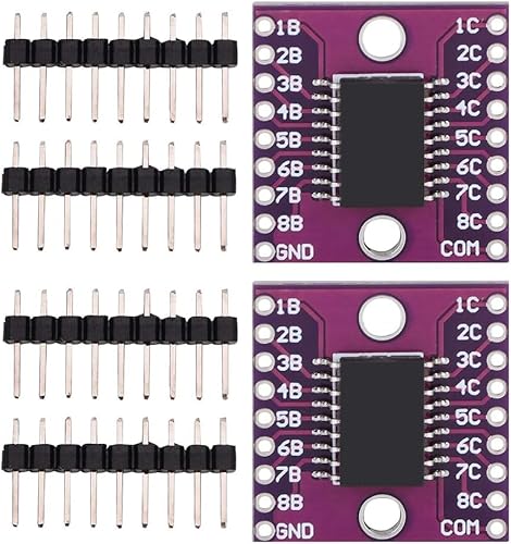 Fafeicy 2 Stück ULN2803A Darlington Transistor Arrays Treibermodul, 50 V 500 mA Hochstromspannungstreiber, Hochstandsspannung und Hochstrom, zum Schalten induktiver Lasten (2)