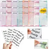 Qupuce A6 Sparchallenge Budgetplaner (28er Set) - 8 Typen Sparchallenges - Budget Planner Deutsch Zubehör - Spar Challenge Set Mit Stickers Deutsch (Muti-color cards2)