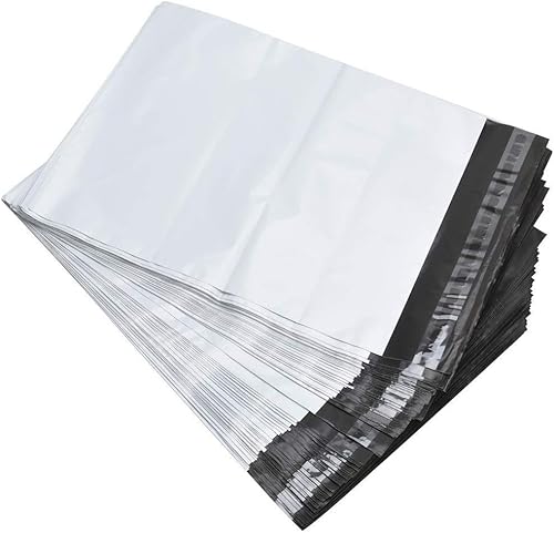 100 Stück 152x228mm 6''x9'' Versandbeutel Plastik Versandtaschen, Professionelle Versandtaschen aus Plastik mit blickdichtem Selbstklebeverschluss Paket Bag Kunststoff Mailing Taschen
