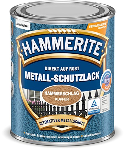 Hammerite Metallschutzlack Hammerschlag, Kupfer, 750 ml