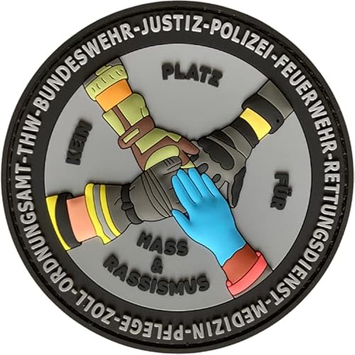 Polizeimemesshop Alle Nationen Rubber Patch - Polizei - Feuerwehr - Justiz - Rettungsdienst - Medizin - Pflege - Zoll - Bundeswehr - Ordnungsamt - PVC Patch