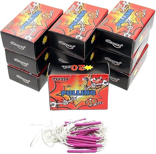 h2i Pulling - Knall-Ziehschnüre | 200 Stück | Party Spaß für Klein & Groß I für Silvester, Halloween & Party Mitbringsel | Kinder & Jugendfeuerwerk | m | Ganzjahresfeuerwerk Kat. F1