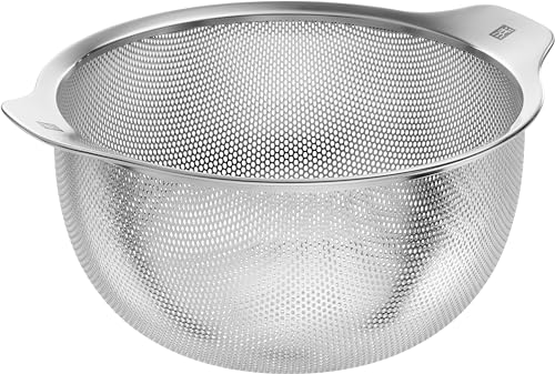 ZWILLING Table Sieb, 24 cm, Edelstahl, 26 x 24 x 11 cm, Küchensieb, Seiher Geeignet zum Sieben, Abtropfen Nudeln, Quinoa, Puderzucker, Gemüse, Obst, Tee