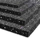 Floordirekt Bautenschutzmatte Set mit 36 Stück 90 x 90 x10 mm - Antivibrationsmatte Terrassenpad Gummimatte Antirutschmatte 10mm dick Starke Dämpfung