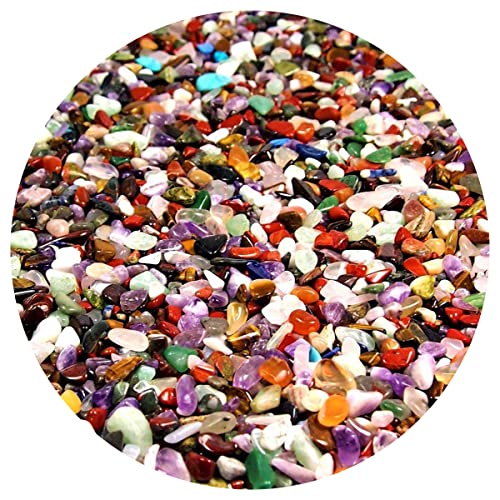 Bunter Trommelstein - Mix echte Edelstein - Mischung aus aller Welt Ø ca. 8 – 15 mm kleine Heilsteine Wassersteine Glückssteine - Schätze der Natur (Packung Nr. 3 mit 1 Kg)