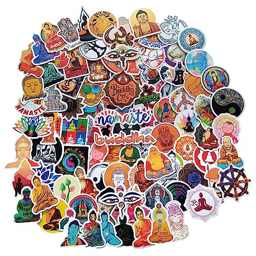 Buddha Aufkleber Buddhismus Klebeetiketten Stickers Buddhistischer Dekorative Aufkleber für Scrapbook Journal Bullet Laptops Kalender