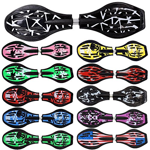 Waveboard Original Funtomia mit ABEC9 Kugellager inkl. Tasche - Bis 120kg - (Verschiedene Farbdesigns)