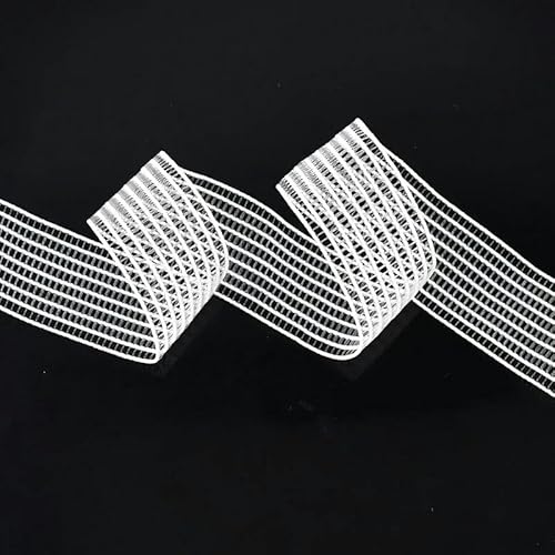 10/20 Meter 20–50 mm weiches Netz-Gummiband, Stretch-Unterwäschenetz, Gummi, DIY-Kleidungsstück, Nähzubehör, Dekorbesatz, Weiß, 20 mm, 20 Meter