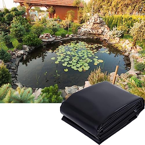 0,50 mm robuste schwarze Teichfolie für Fischteiche, Wasserfälle und Springbrunnen, langlebige Anti-Durchsickerungs-Membran, fischsicheres Material, zuverlässige Lösung für Gartenteichbau