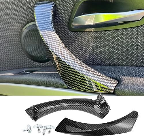HommyFine Türgriff Innen Ersatztürgriff kompatibel mit BMW 3er-Serie E90/E91 Innentürgriff Ersatzriff für BMW 316 318 320 323 325 328 330 335 (2005-2011) (RECHTS, Kohlefaser)