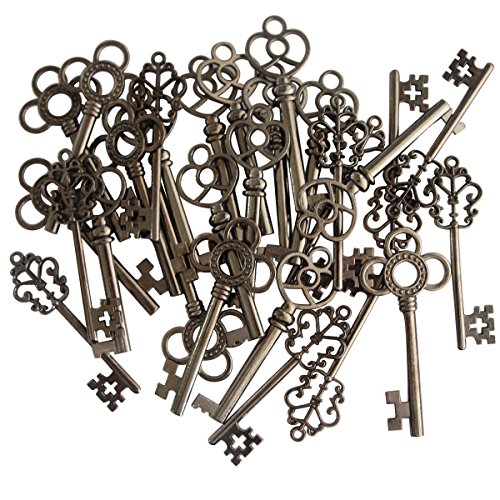 30 Stück große antike Schlüssel für DIY Hochzeitsfeier Geschenke Charms für Schmuckherstellung Halskette Armband