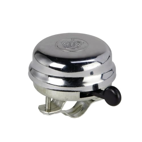 FISCHER Unisex Chrom Fahrradglocke, silber/Verchromt,Einheitsgröße EU