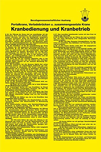 LEMAX® Aushang Kranbedienung und Kranbetrieb, Kunststoff, 200x300mm