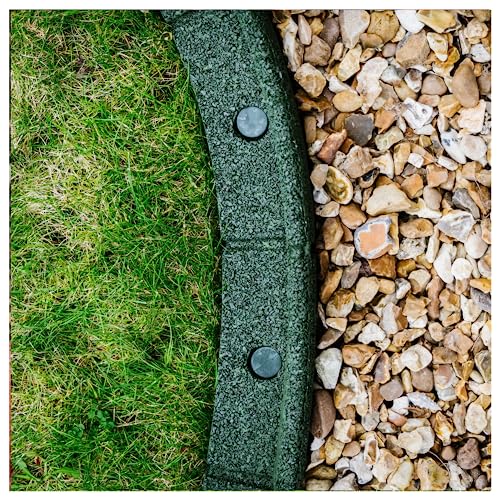 EcoShape FlexiBorder - das Flexible Rasenkantensystem (6 x 1 Meter, Grün)