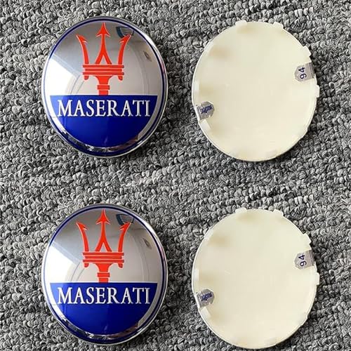 KTGCOZS Nabenkappen für Maserati Levante Quattroporte Ghibli Granturismo Original car Size,Anti-Rost Radnabendeckel Nabendeckel,Radnabenabdeckung,Radnaben-Mittelabdeckungen